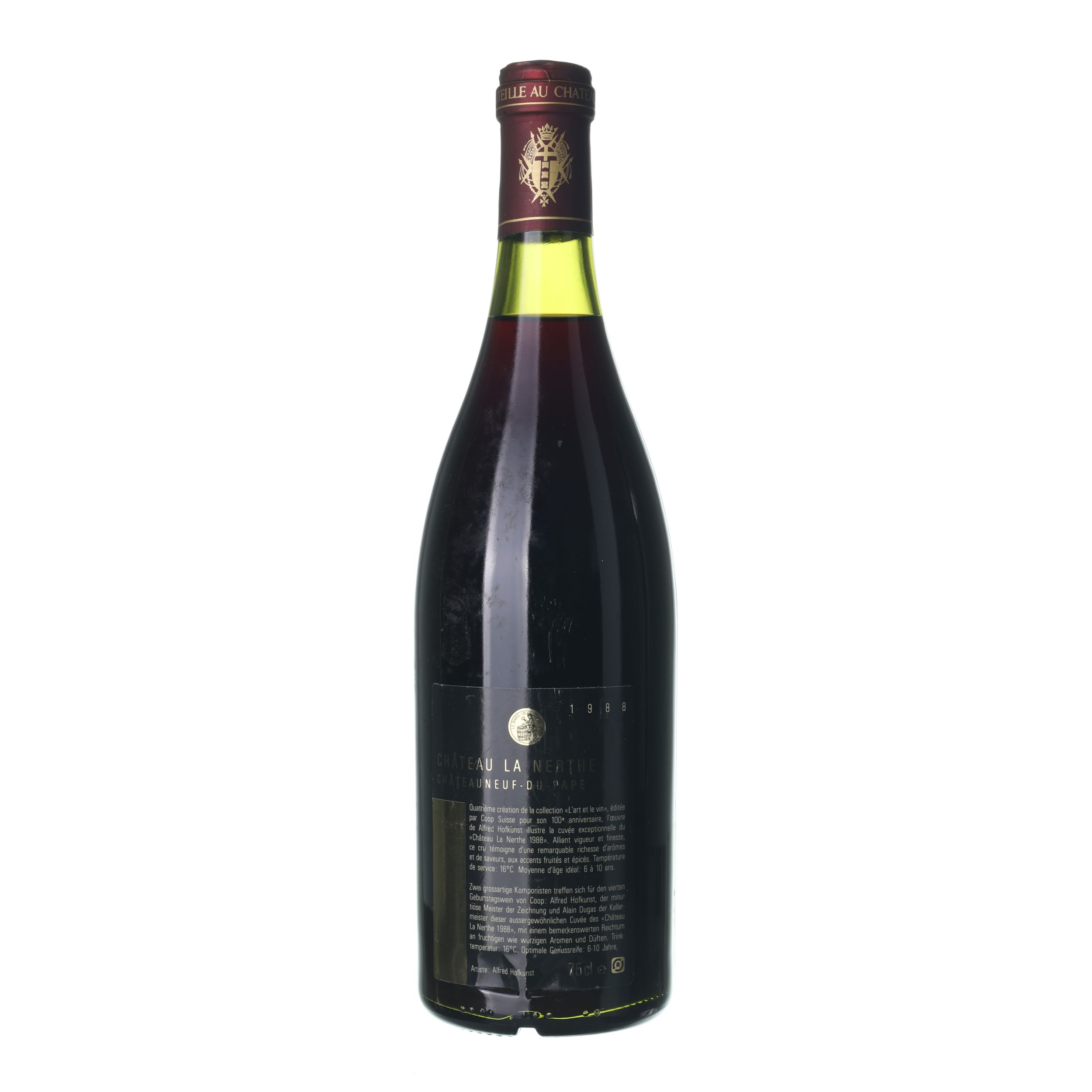 1988 Châteauneuf du Pape La Nerthe (0,75l) – Obrázok 2