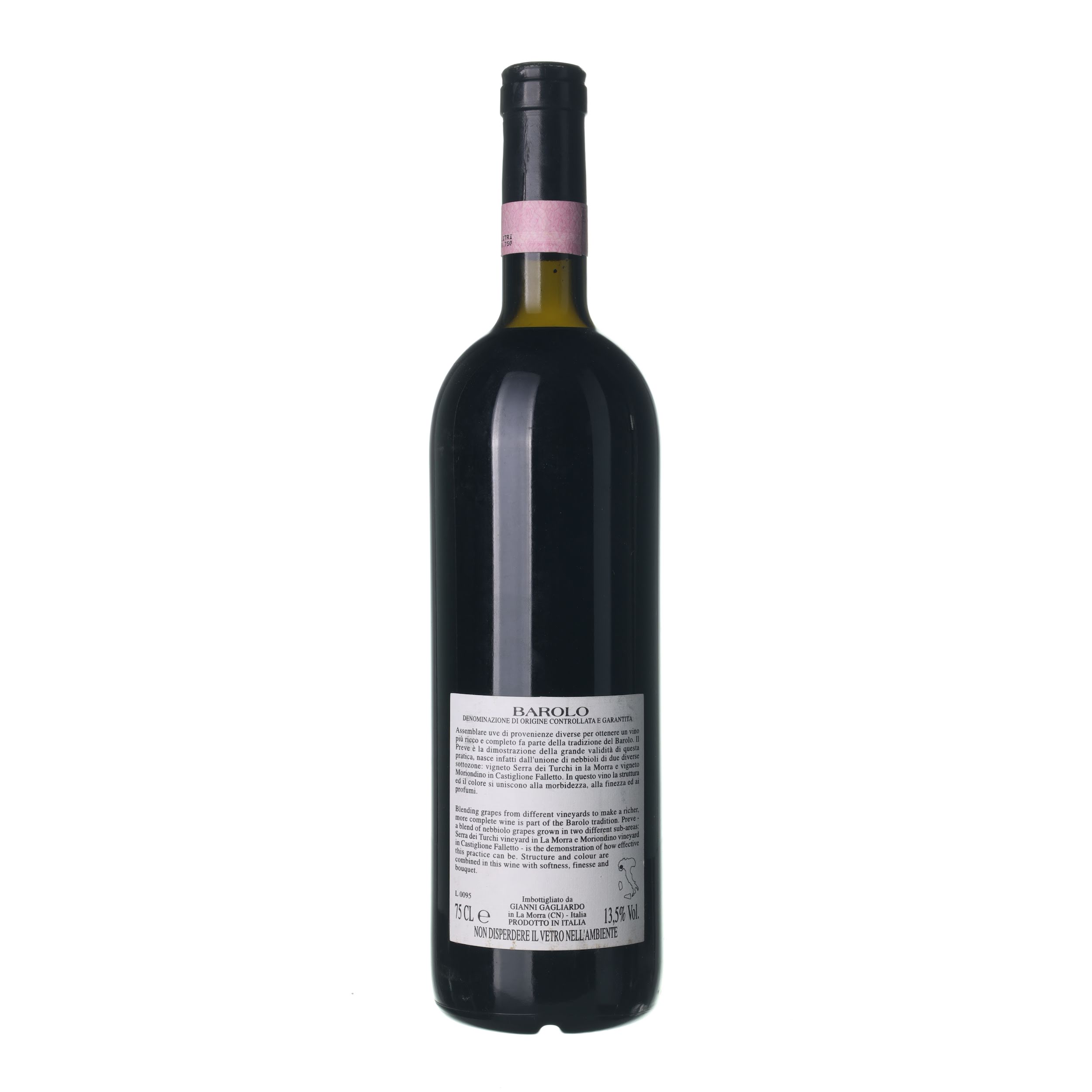1996 Barolo Gianni Gagliardo (0,75l) – Obrázok 2