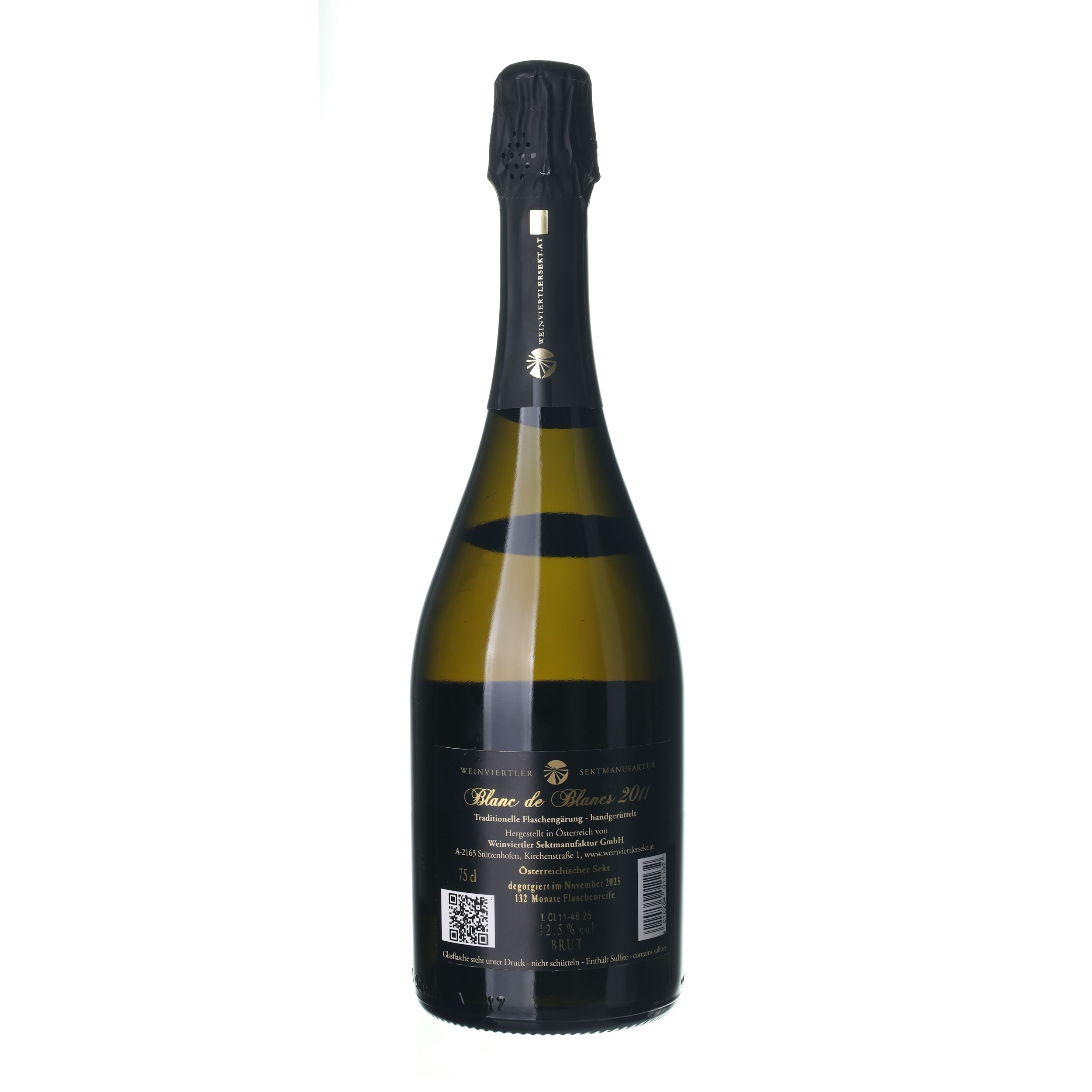 2011 Blanc de Noirs Brut Weinviertler Sektmanufaktur (0,75l) – Obrázok 2
