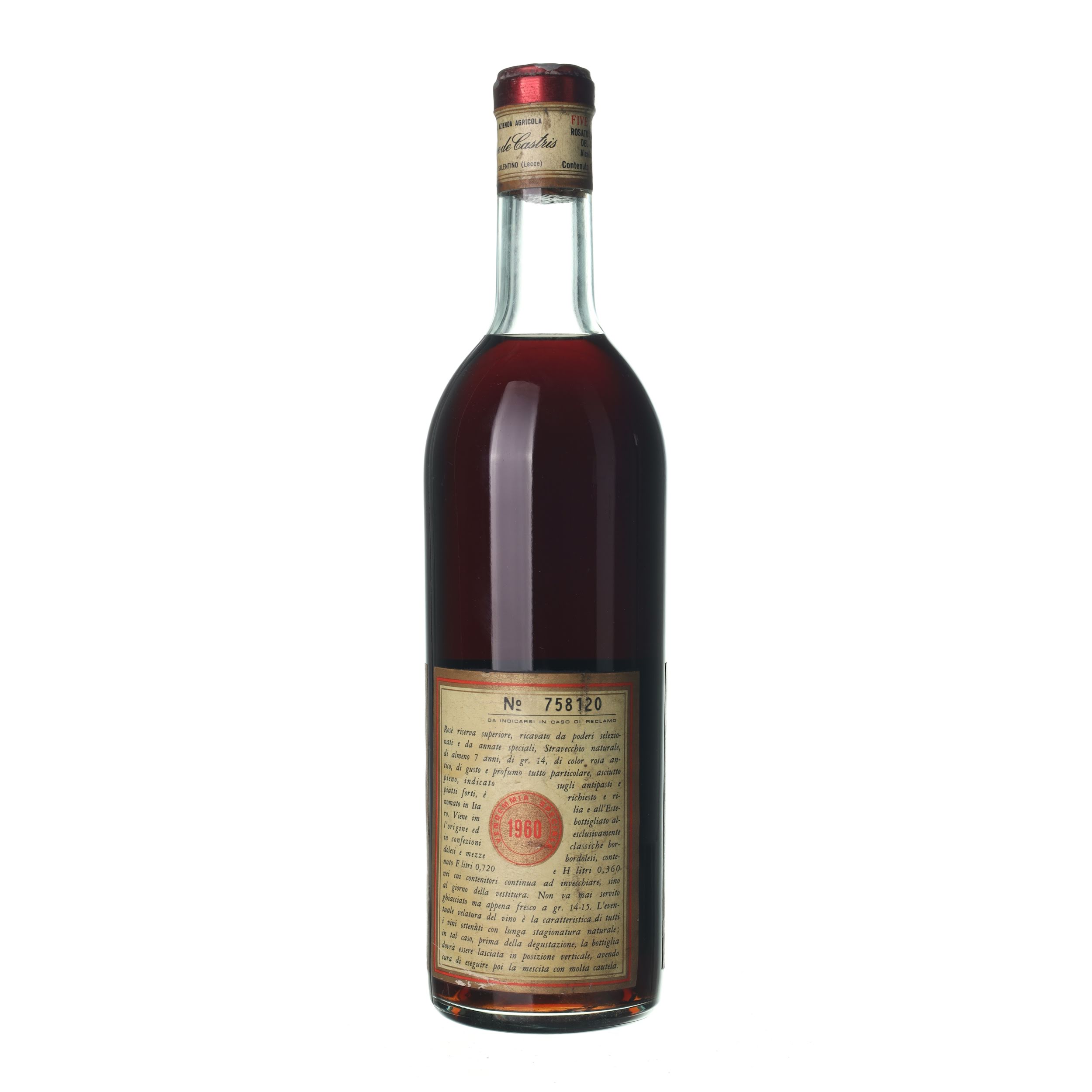1960 Five Roses Riserva Leone de Castris (0,75l) – Obrázok 2