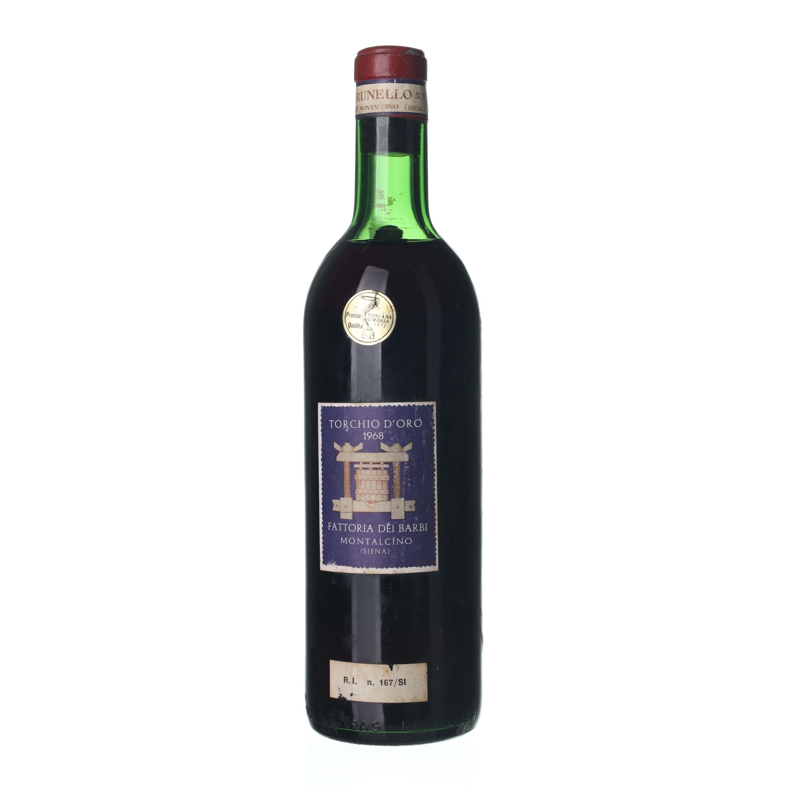 1969 Brunello di Montalcino Fattoria dei Barbi (0,75l) – Obrázok 2