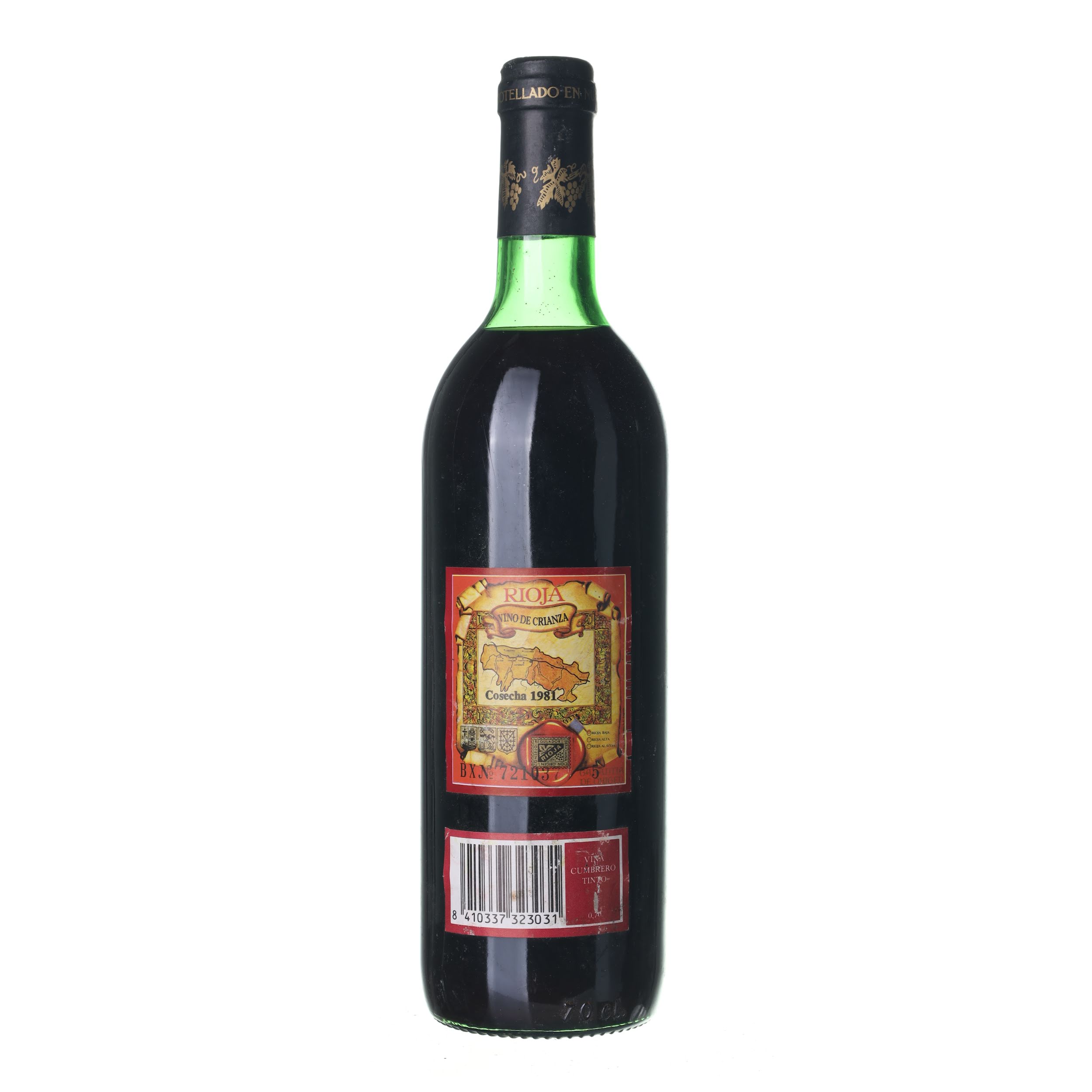 1981 Rioja Crianza Montecillo (0,75l) – Obrázok 2