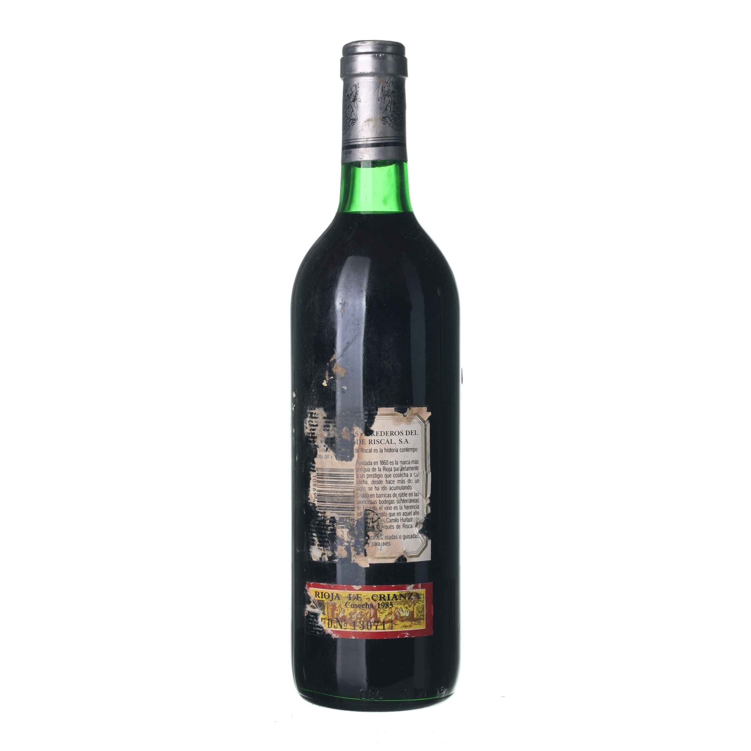 1985 Rioja Herederos del Marqués de Riscal (0,75l) – Obrázok 2