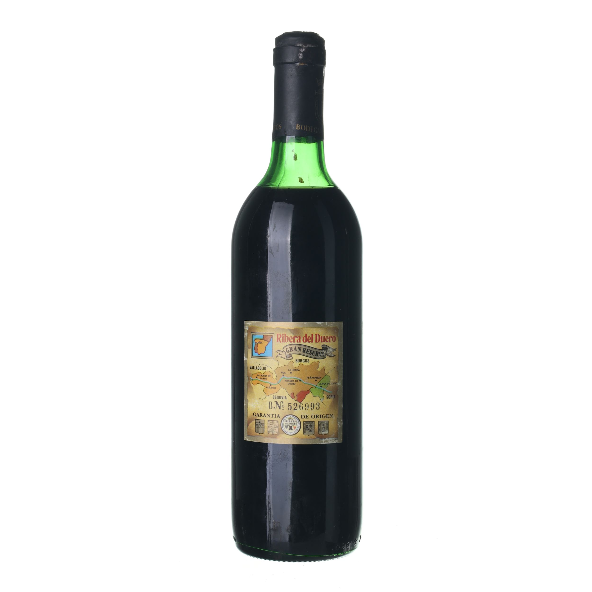 1986 Ribera del Duero Gran Reserva Protos (0,75l) – Obrázok 2