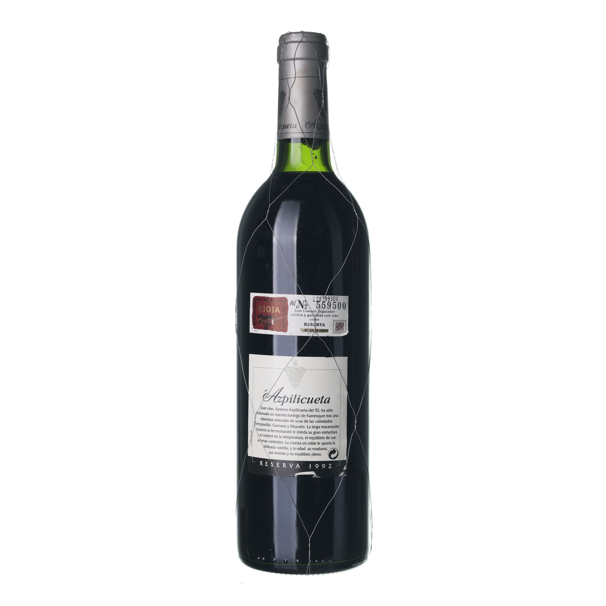 1992 Rioja Reserva Fuenmayor (0,75l) – Obrázok 2