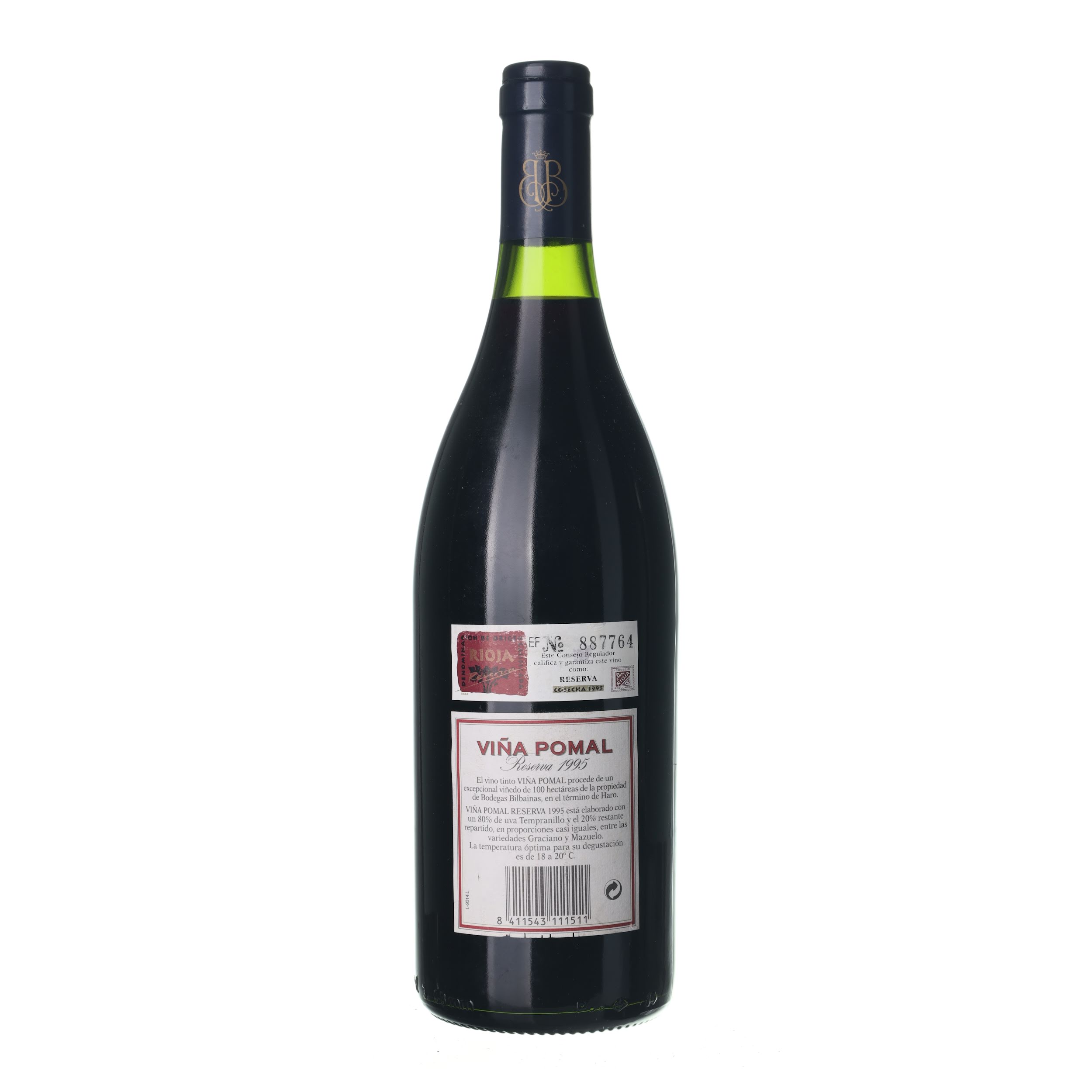 1995 Vina Pomal Reserva Bodegas Bilbainas (0,75l) – Obrázok 2