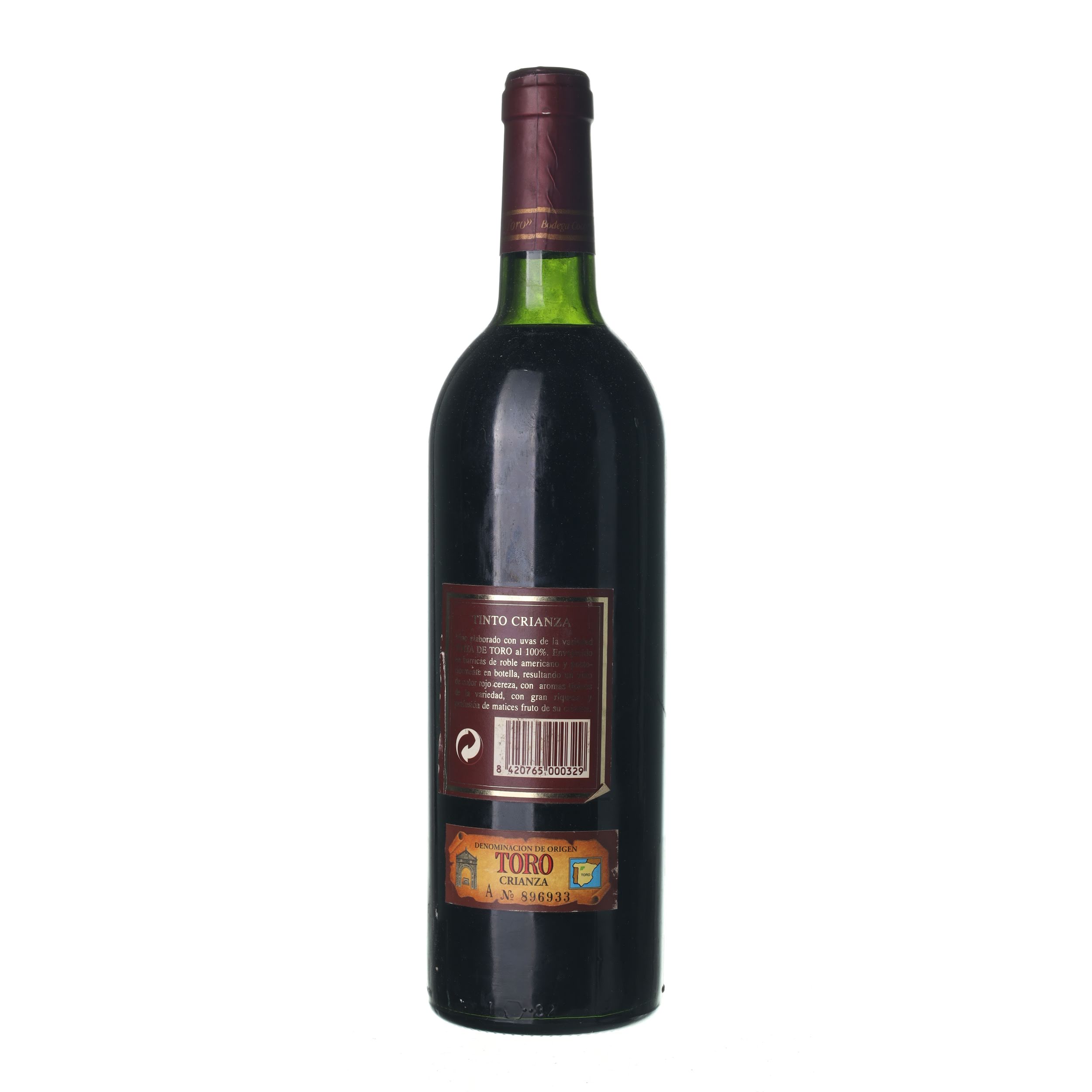 1996 Toro Crianza Gran Cermeno (0,75l) – Obrázok 2