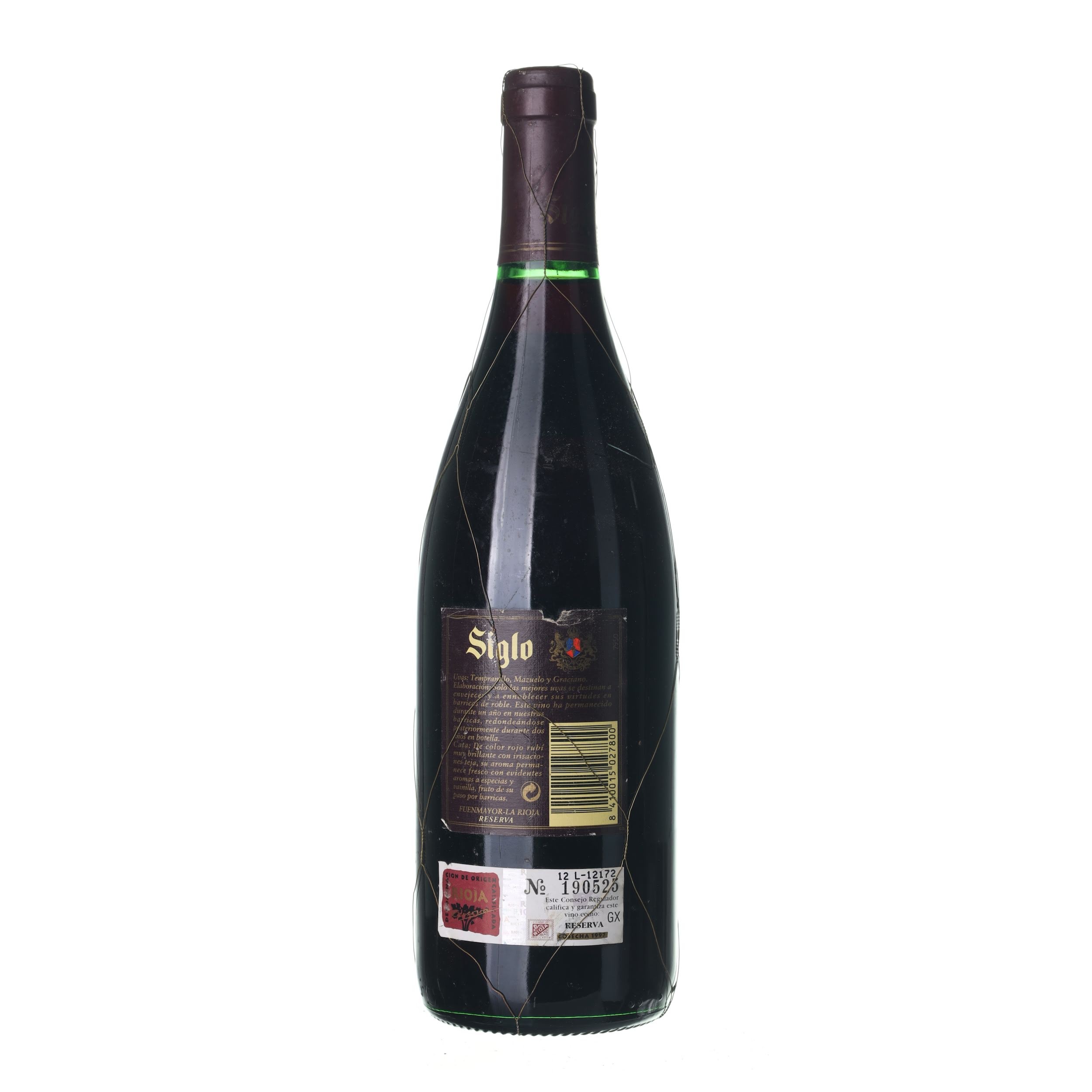 1997 Rioja Reserva Siglo (0,75l) – Obrázok 2