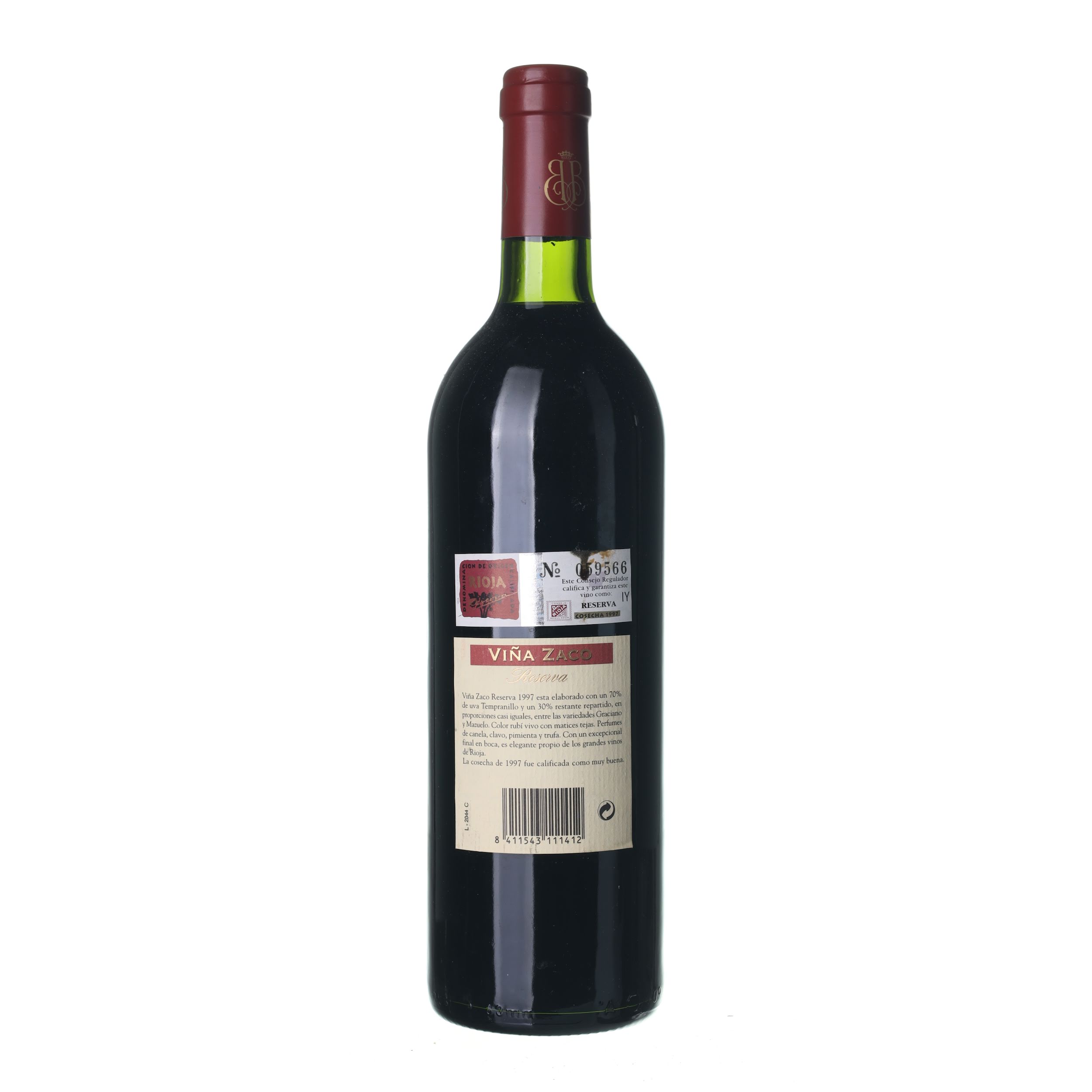 1997 Rioja Reserva Viña Zaco (0,75l) – Obrázok 2
