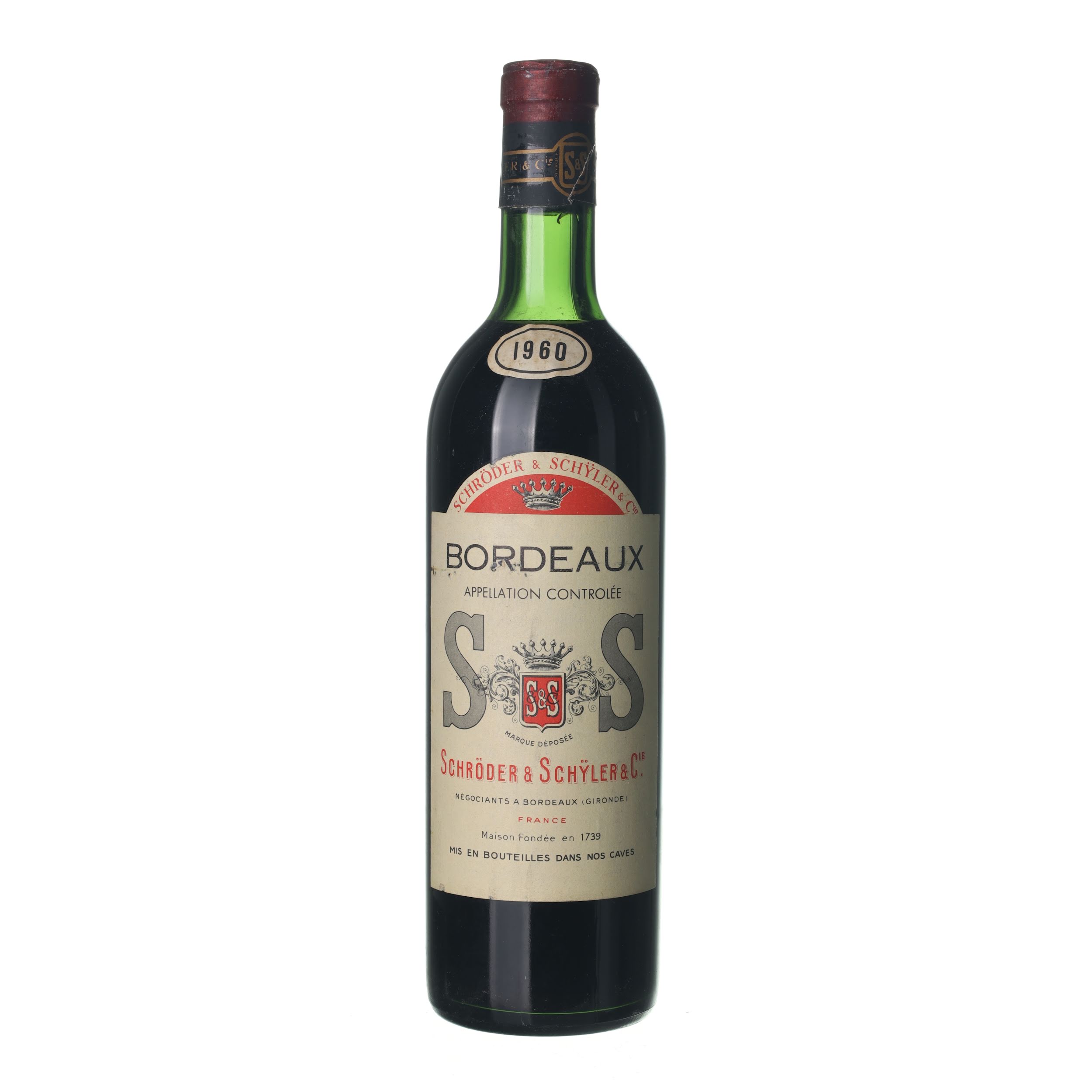 1960 Bordeaux Schröder & Schÿler (0,75l)