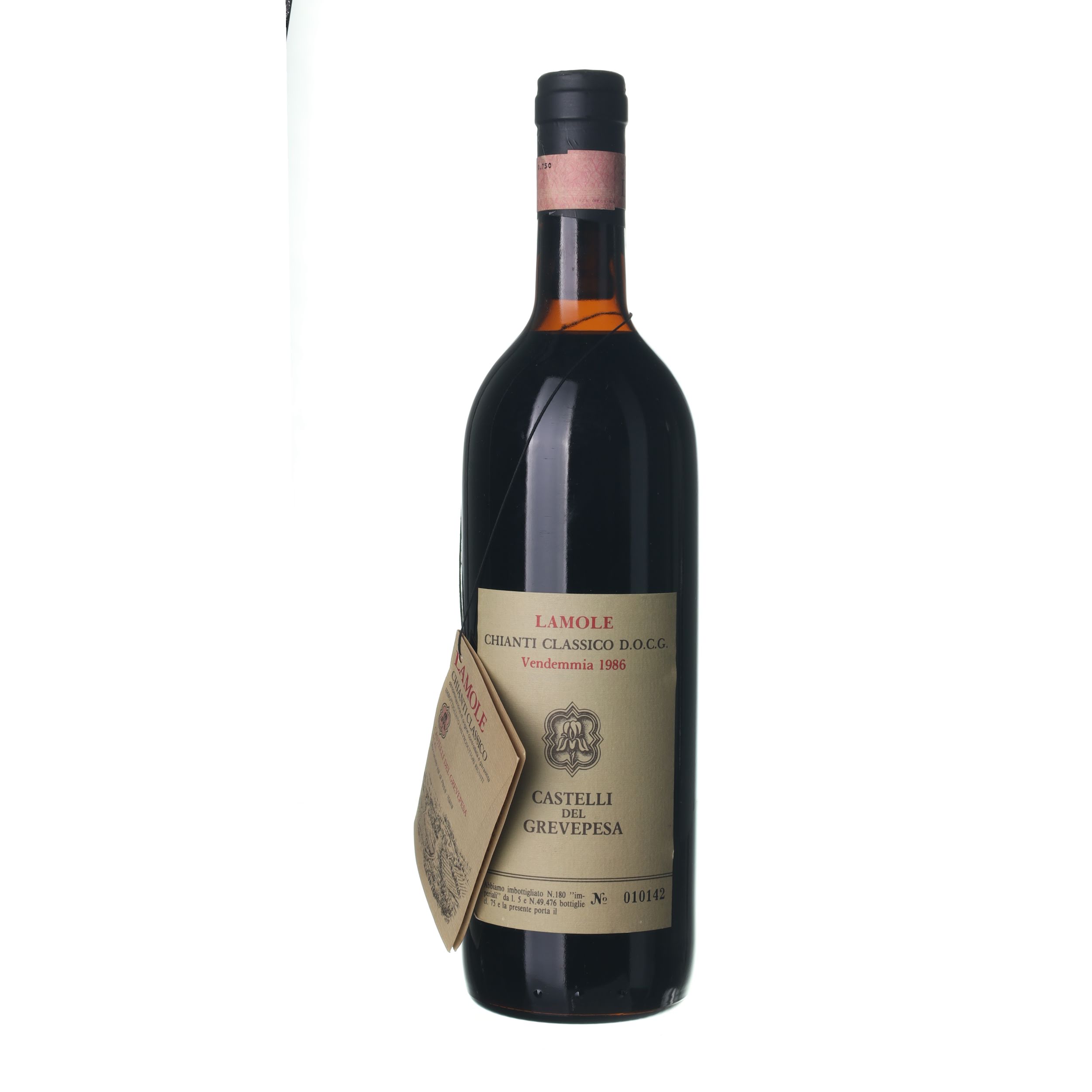 1986 Chianti Castelli del Grevepesa (0,75l) – Obrázok 2