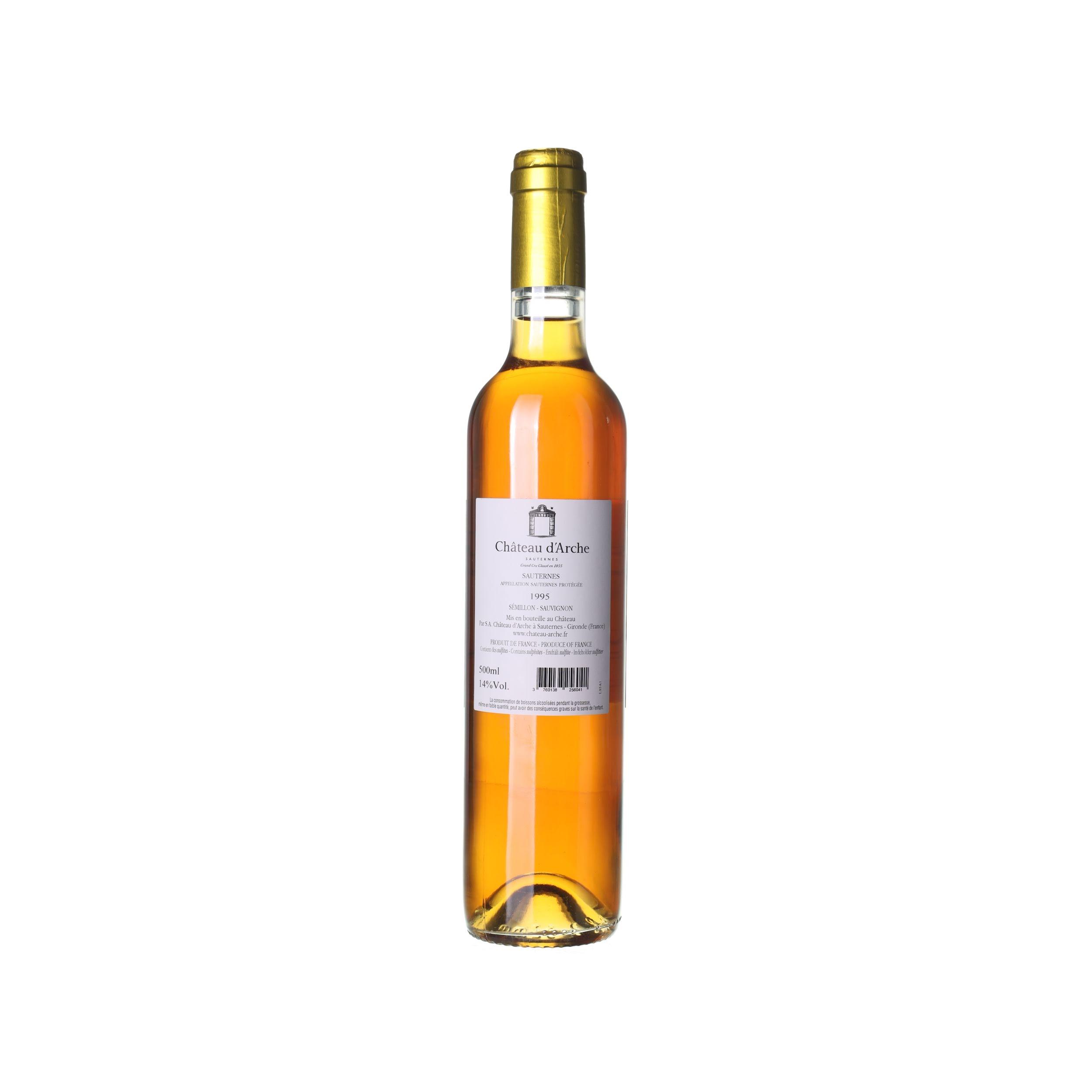 1995 Sauternes Grand Cru Château D'Arche 0,5 l (0,5l) – Obrázok 2