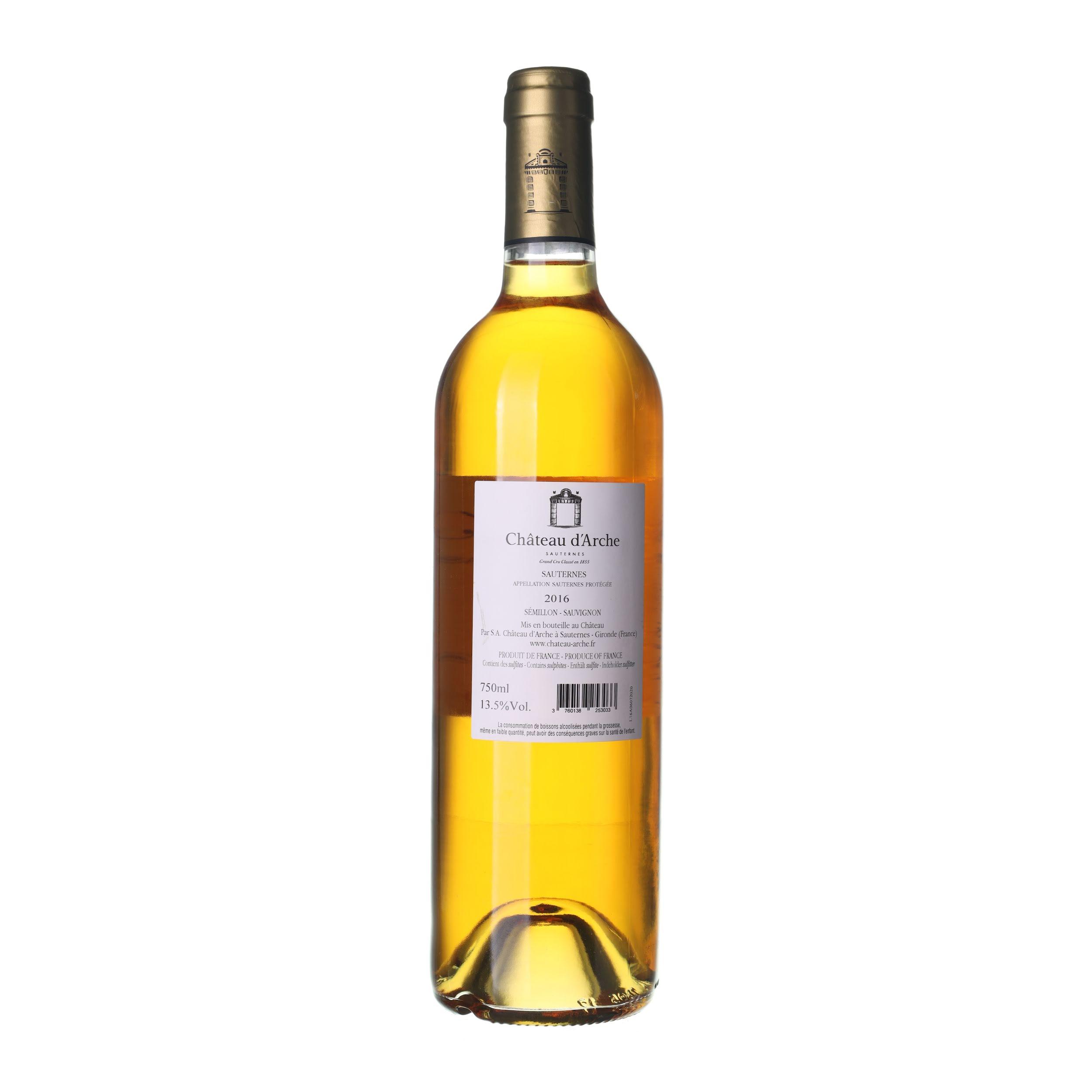 2016 Sauternes Grand Cru Château D'Arche (0,75l) – Obrázok 2