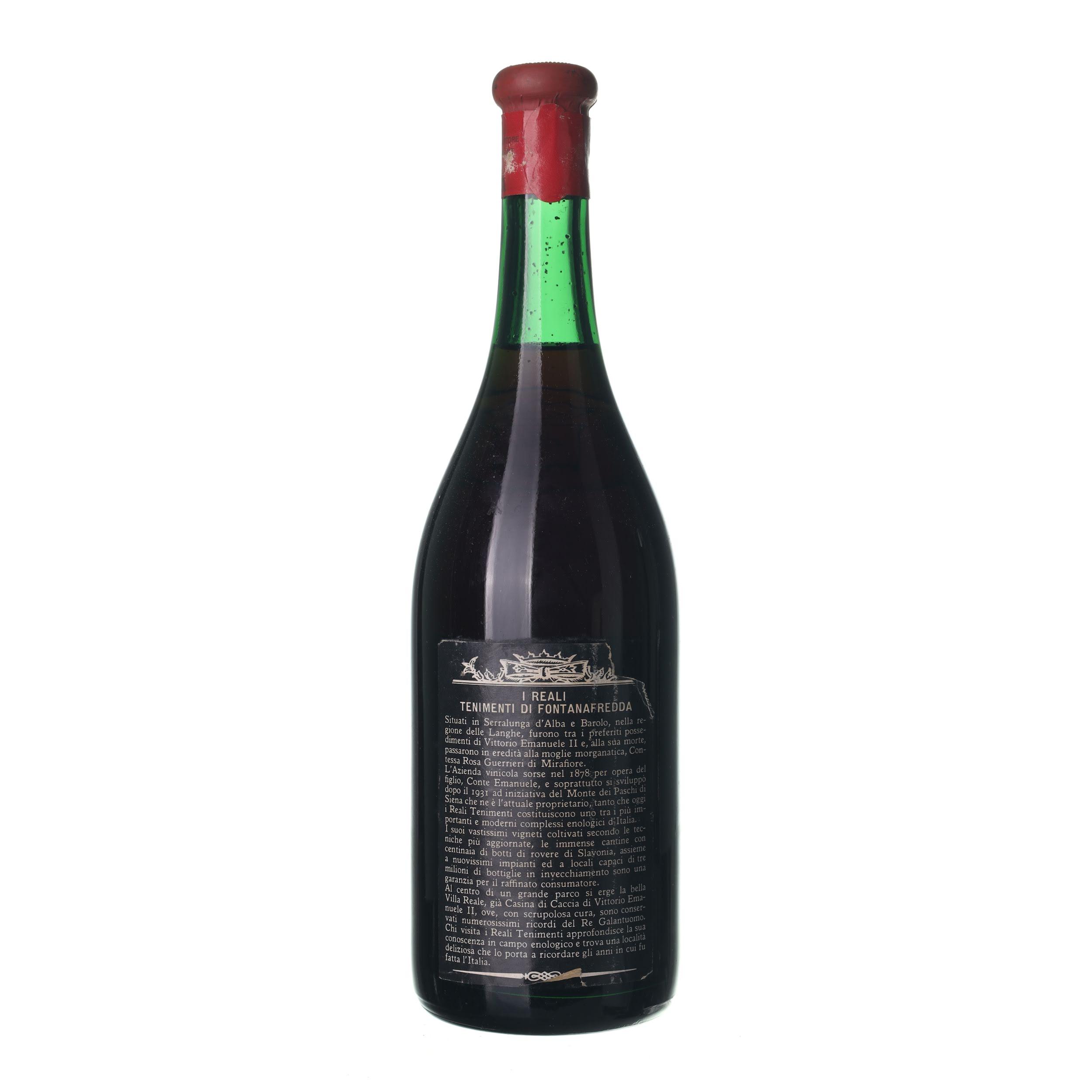 1962 Barolo Fontanafredda (0,72l) – Obrázok 2