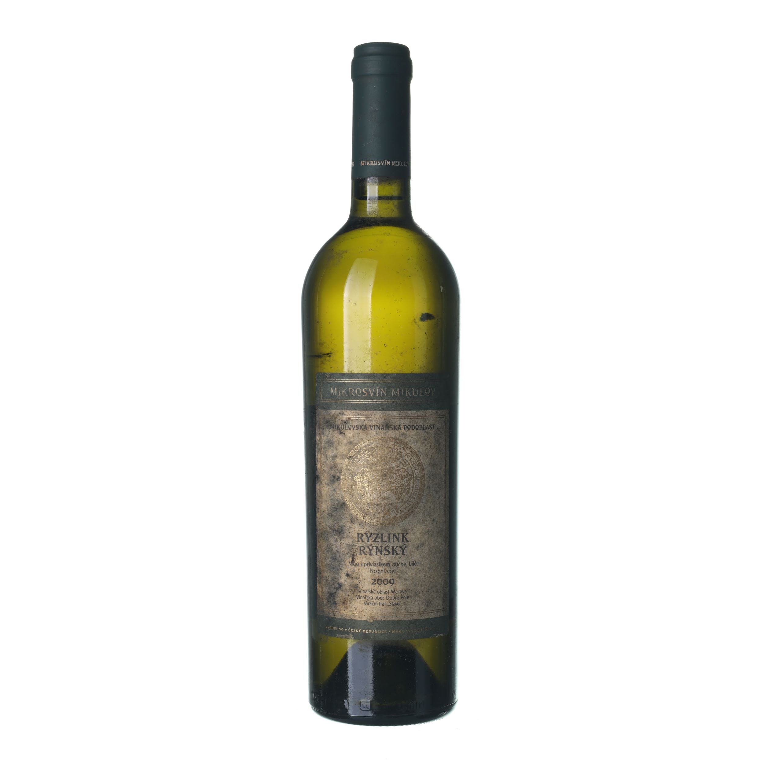 2009 Rizling rýnsky / Riesling Neskorý zber Dobré Pole, Staré Mikrosvín Mikulov (0,75l)